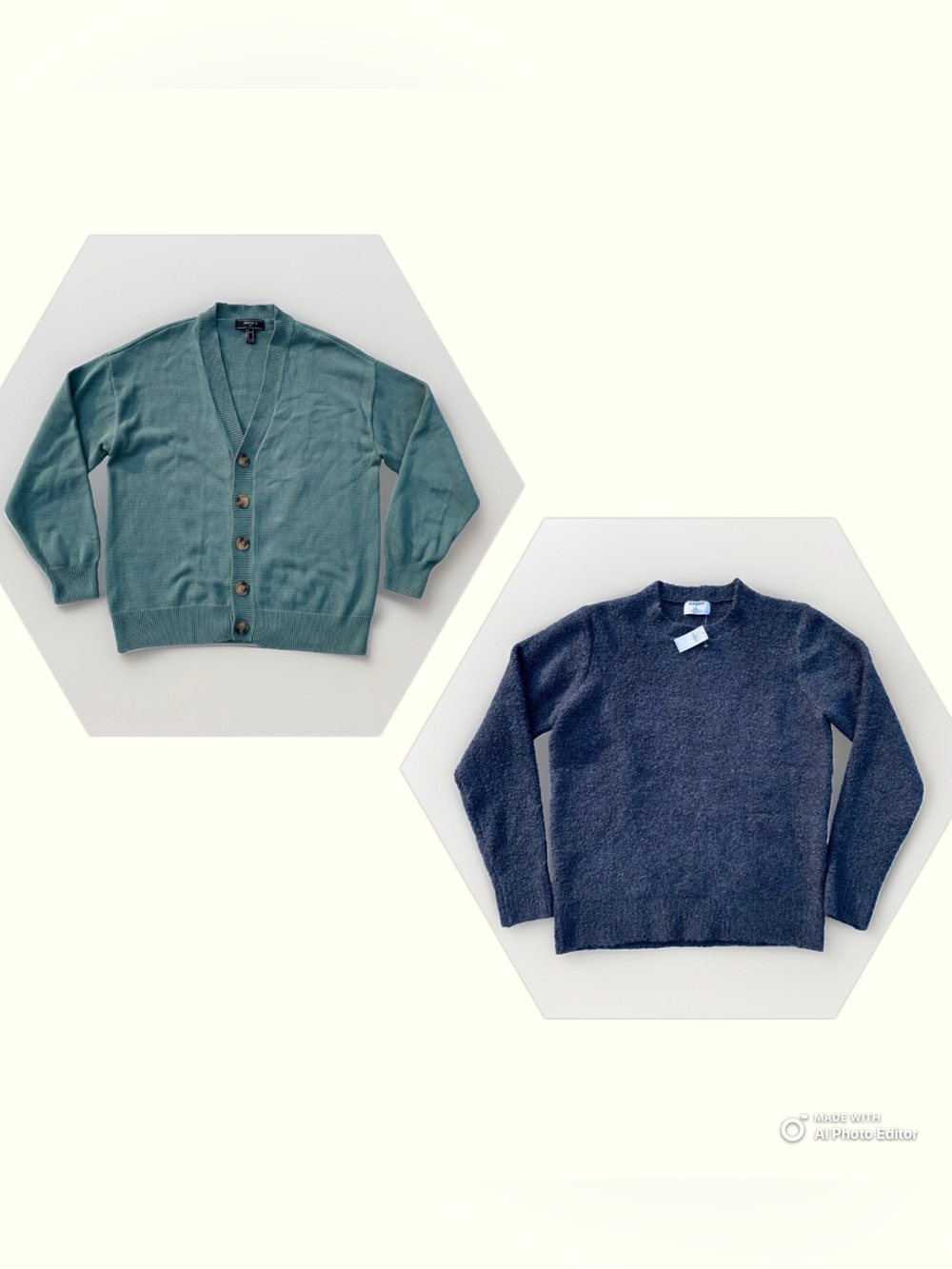 NWT Men’s Old Navy Sweater + Forever 21 Cardigan Men Medium #2 Lot